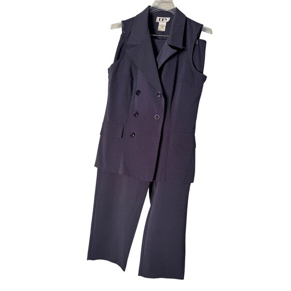 Y2K DBY 2pc Sleeveless Suit Purple Women's Size 14 - Picture 1 of 7